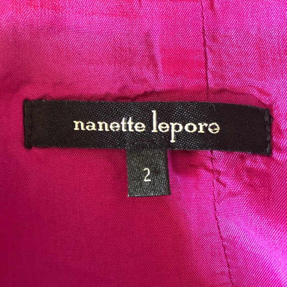 Nanette Lepore Fushia Tie Waist Mini Skirt - Picture 6 of 8